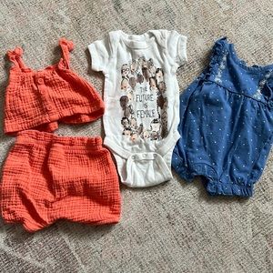 Newborn infant girl bundle